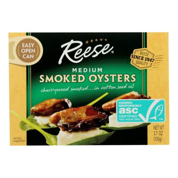 Reese Oysters - Smoked - Medium - 3.7 oz - Case of 10 - Image 2