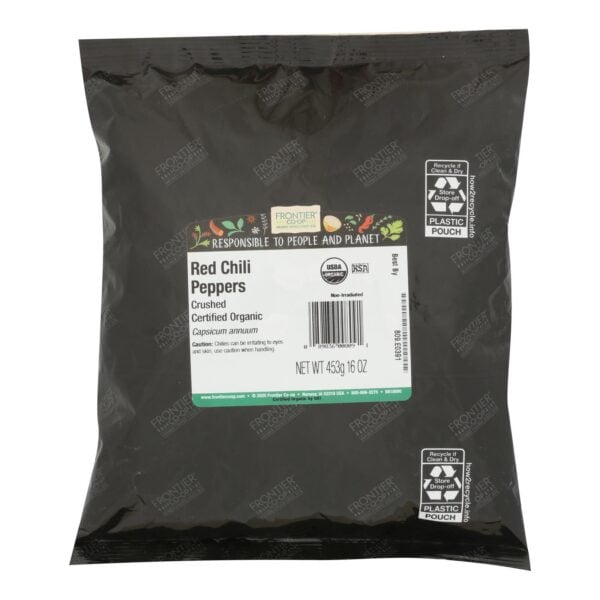 Frontier Herb - Chili Pepper Organic Red Crushed - 1 Each - 16 OZ