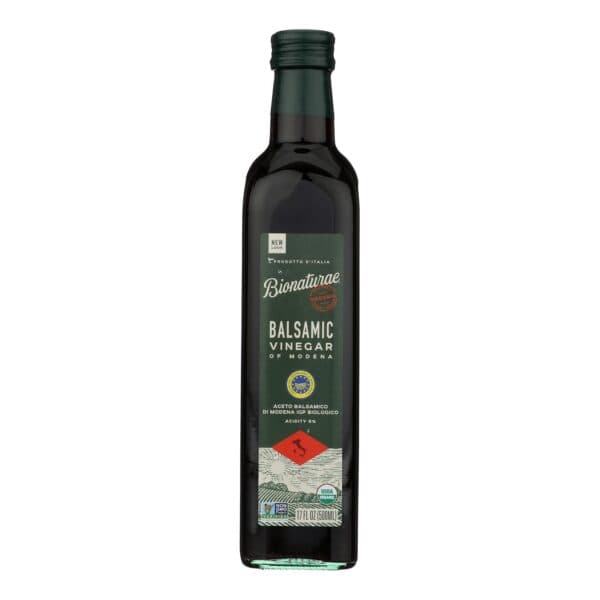 Bionaturae Organic Balsamic Vinegar Of Modena  - Case of 12 - 17 FZ - Image 2