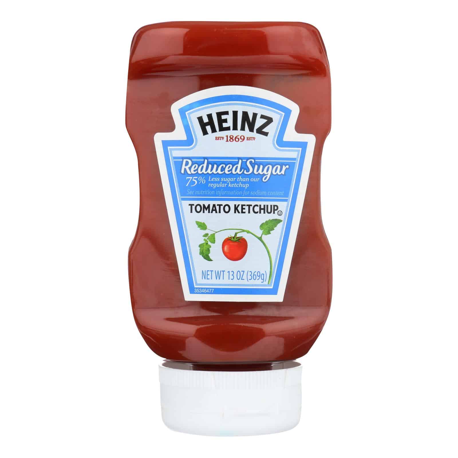 Heinz Ketchup, Reduced Sugar - Case of 6 - 13 OZ