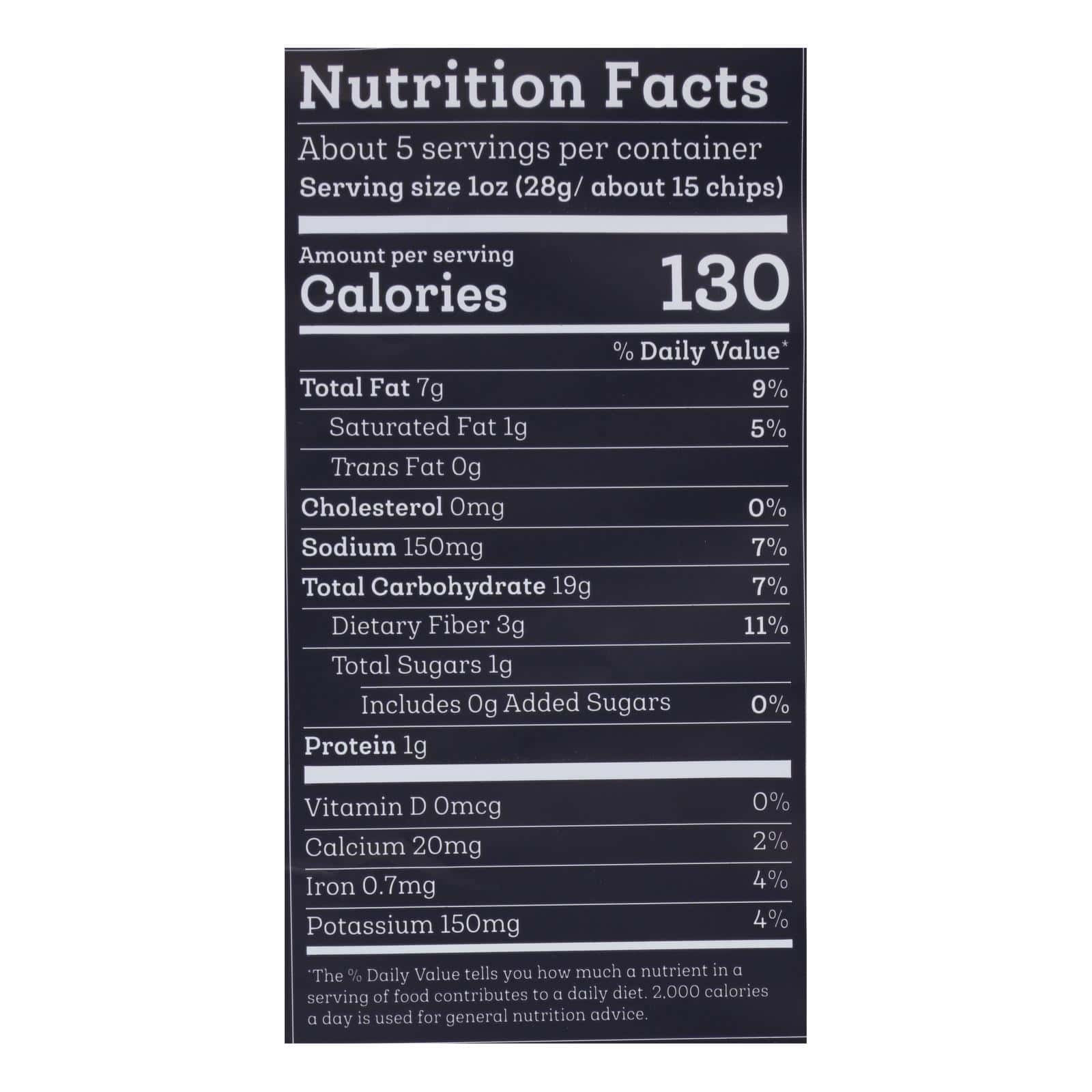 Siete Tortilla Chip - Sea Salt - Case of 12 - 5 oz - Image 3