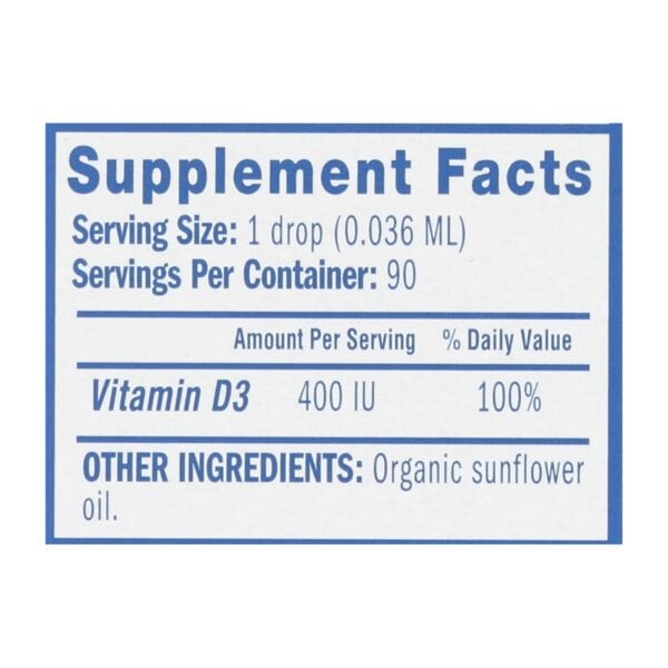 Mommy's Bliss Vitamin D Organic Drops - 1 Each - .11 FZ - Image 2