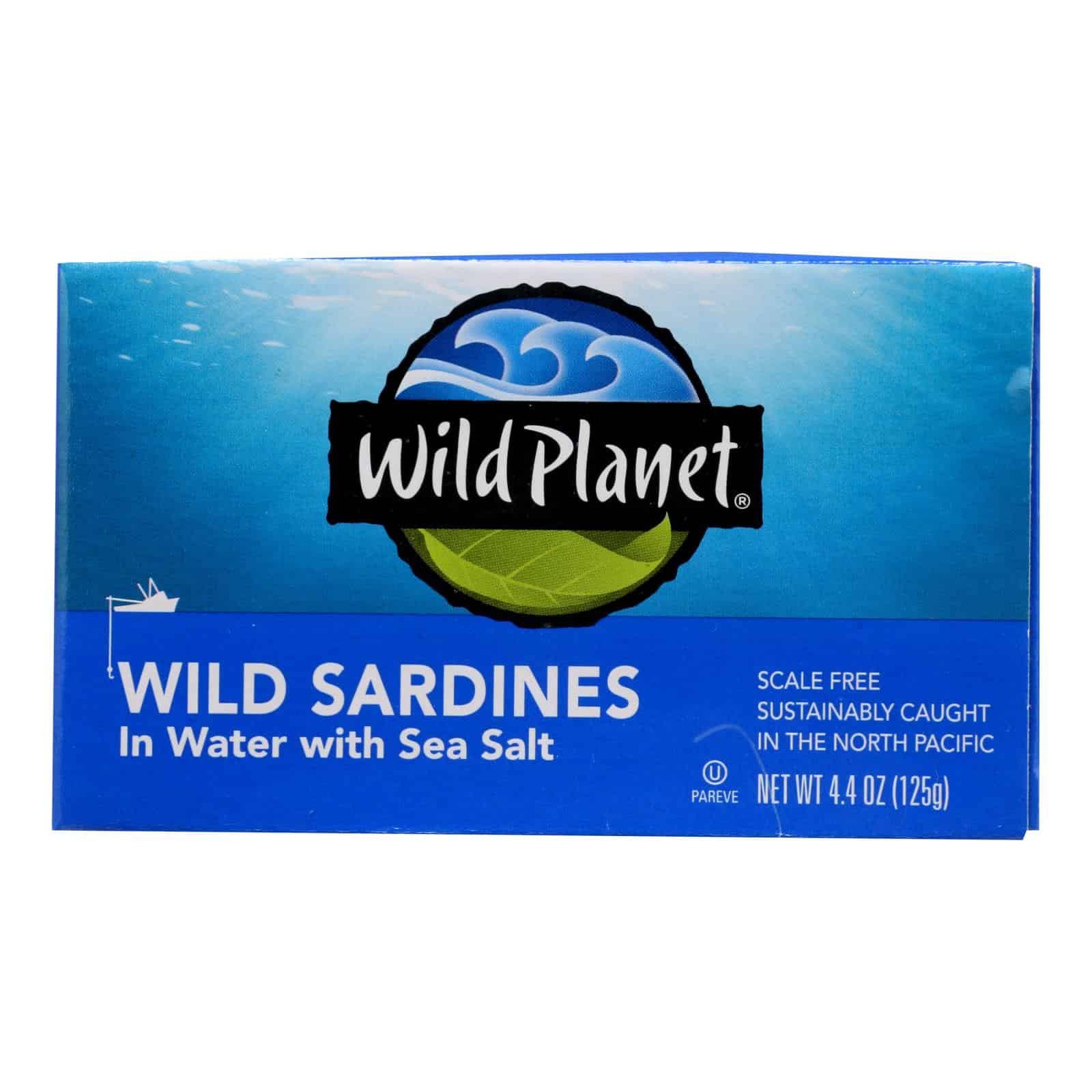 Wild Planet Wild Sardines In Spring Water - Case of 12 - 4.375 oz. - Image 3