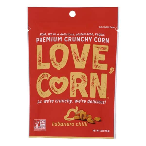 Love Corn - Roasted Corn Habanero - Case of 10 - 1.6 OZ - Image 2