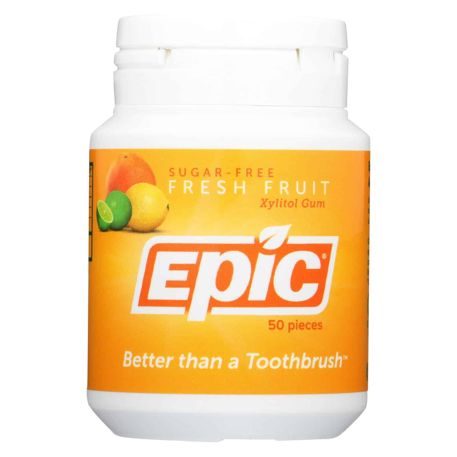 Epic Dental - Xylitol Gum - Fresh Fruit - 50 Pieces - Image 3