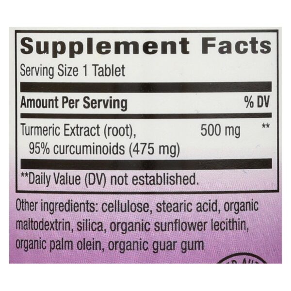 Nature's Way - Turmeric Standardized - 60 Tablets - Image 2