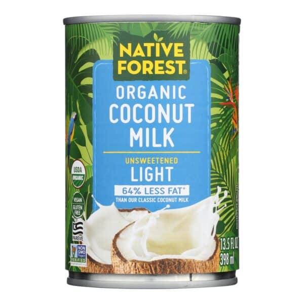 Native Forest Organic Light Milk - Coconut - Case of 12 - 13.5 Fl oz. - Image 2