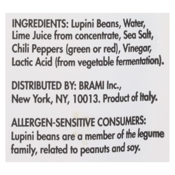 Brami Lupini Snack - Chili Lime - Case of 8 - 5.3 oz. - Image 2