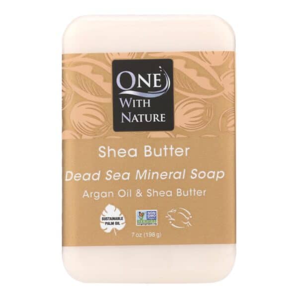 One With Nature Dead Sea Mineral Shea Butter Soap - 7 oz - Image 2