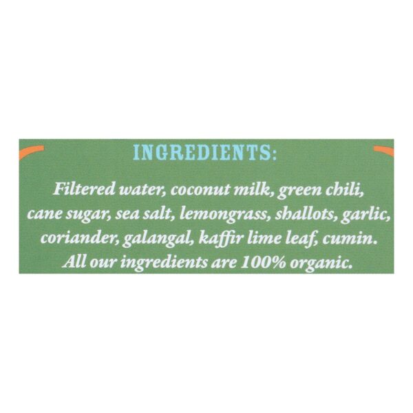 Mike's Organic Curry Love - Organic Curry Simmer Sauce - Green Thai - Case of 6 - 8.8 fl oz. - Image 2