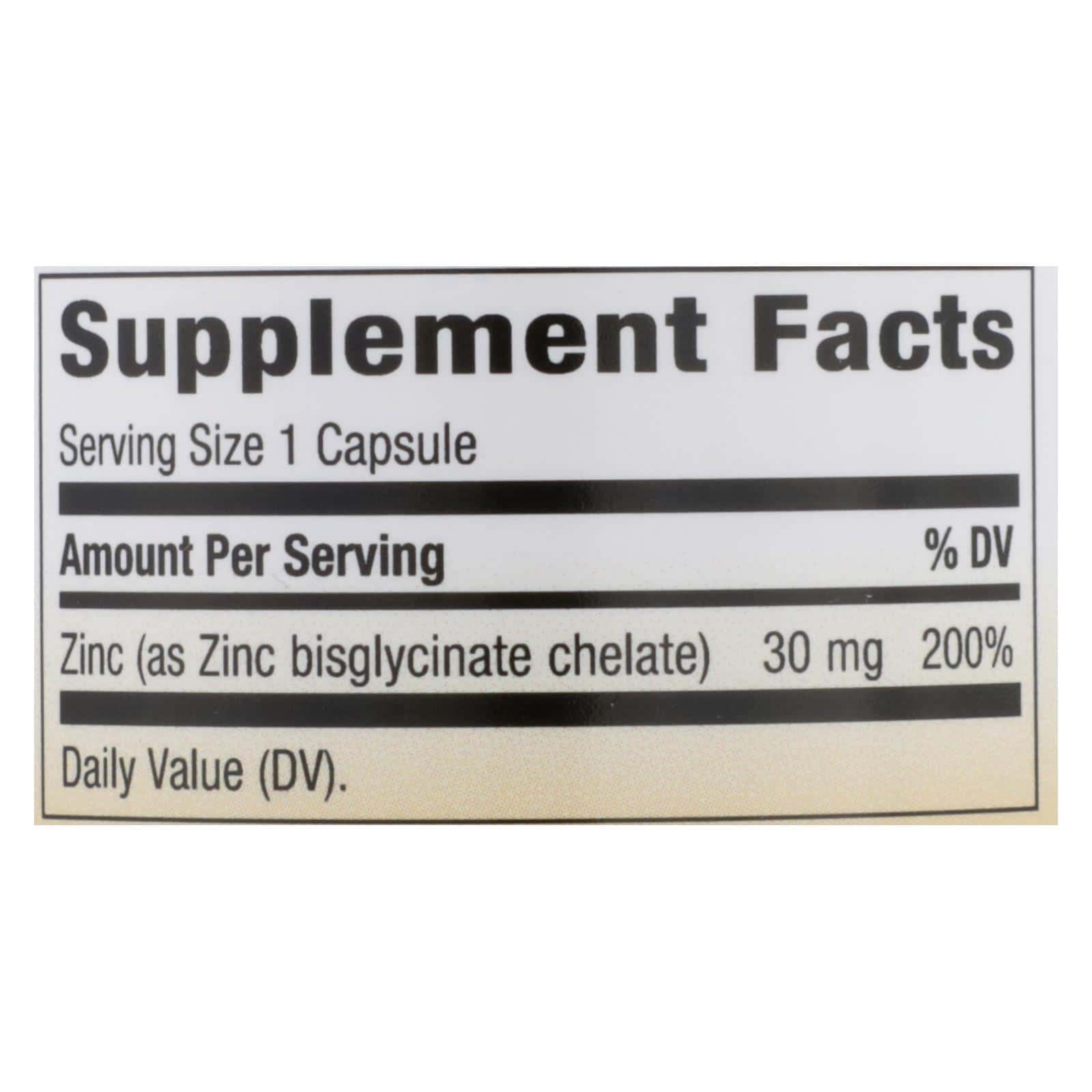 Nature's Way - Zinc Chelate - 30 mg - 100 Capsules - Image 2