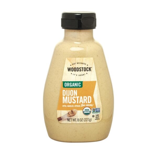 Woodstock Organic Dijon Mustard - Case of 12 - 8 OZ