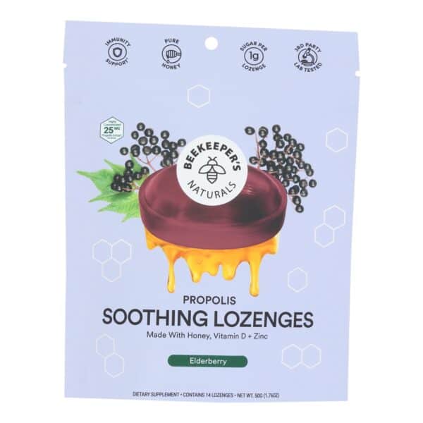 Beekeepers Naturals - Lozenges B Sooth Eldrbrry - 1 Each-1.76 OZ - Image 2