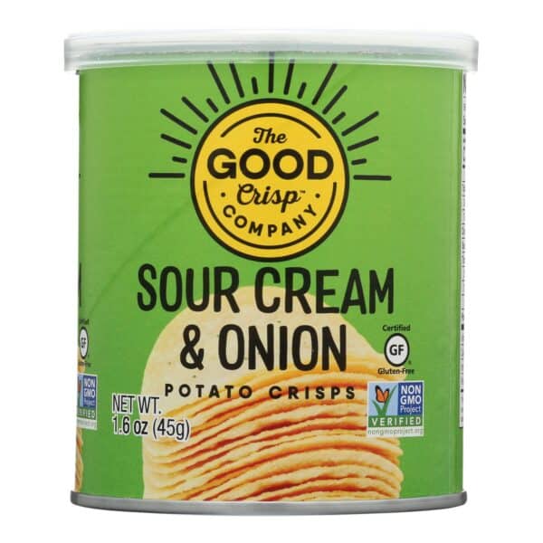 The Good Crisp Company Potato Crisps - Sour Cream and Onion - Case of 12 - 1.6 oz - Image 2