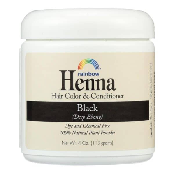 Rainbow Research Henna Hair Color and Conditioner Persian Black Deep Ebony - 4 oz