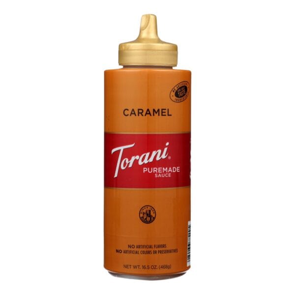 Torani, Caramel Sauce, Authentic Coffeehouse - Case of 4 - 16.5 OZ - Image 3