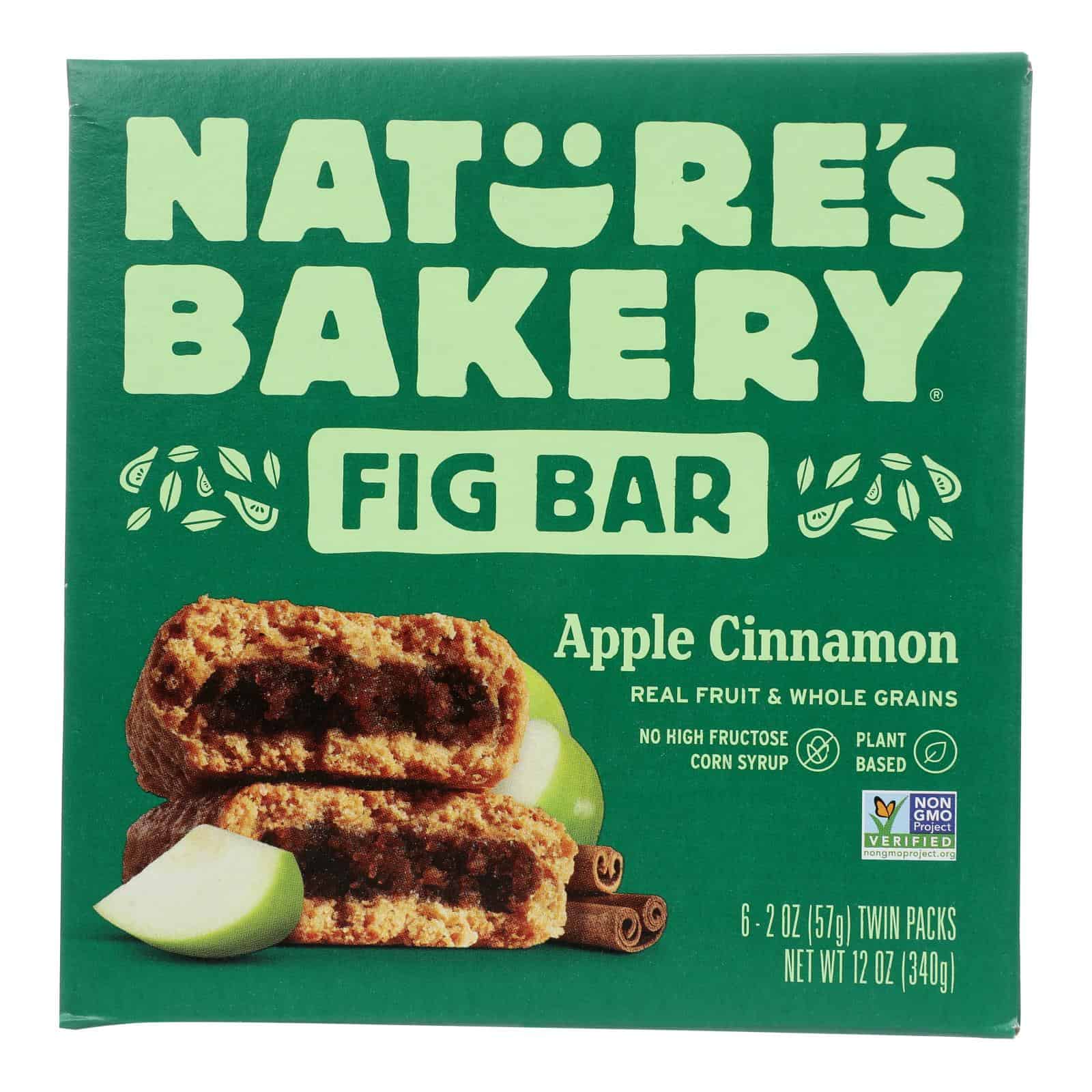 Nature's Bakery Stone Ground Whole Wheat Fig Bar - Apple Cinnamon - Case of 6 - 2 oz. - Image 2