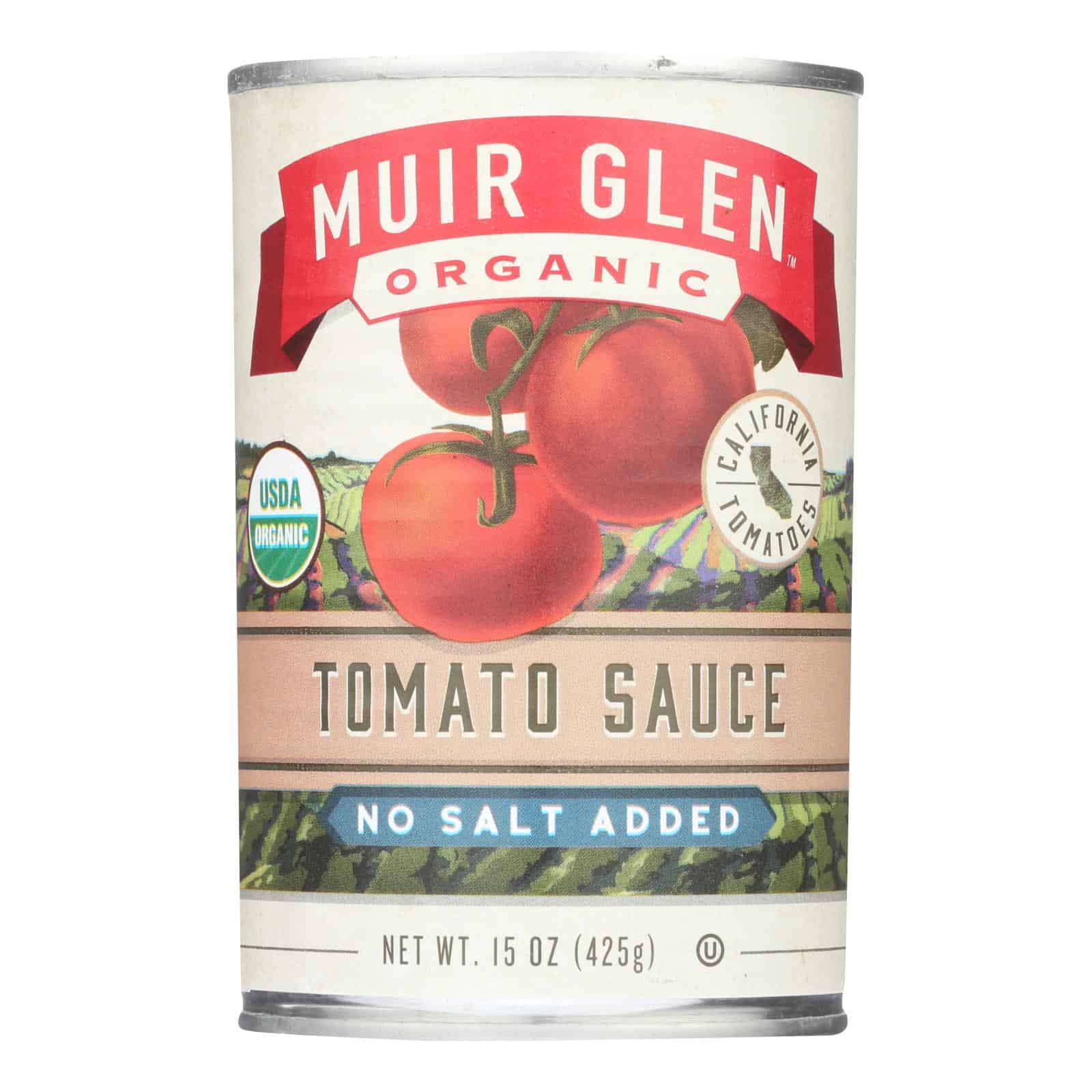 Muir Glen Tomato Sauce No Salt Added - Tomato - Case of 12 - 15 Fl oz. - Image 2