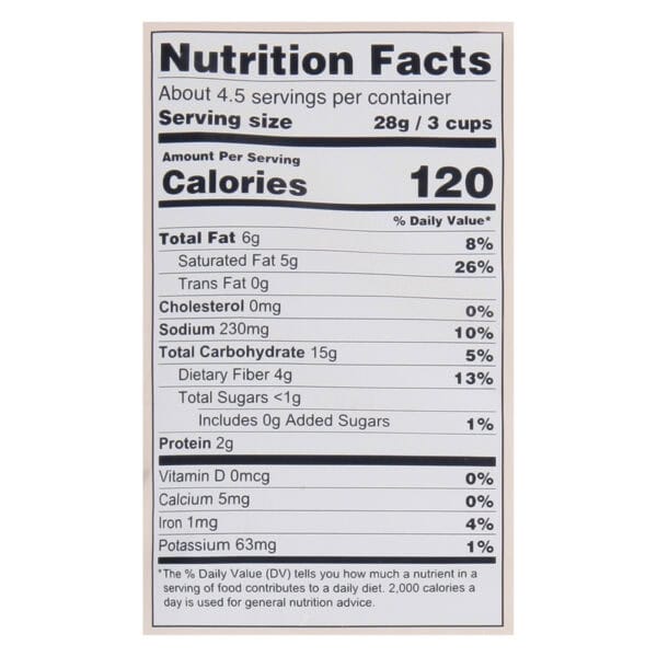 Lesser Evil - Popcorn No Chs Chsiness - Case of 12-4.6 OZ