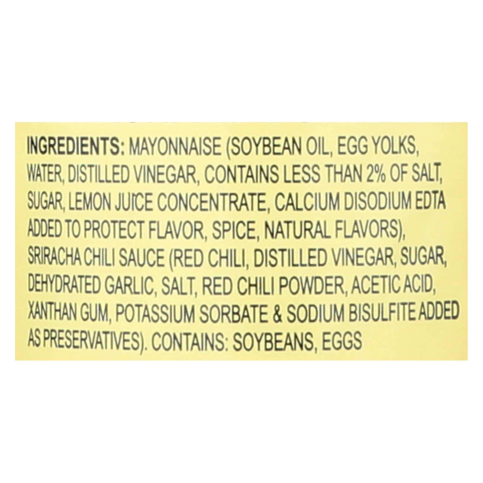 Lee Kum Kee Mayonnaise - Sriracha - Case of 6 - 15 fl oz