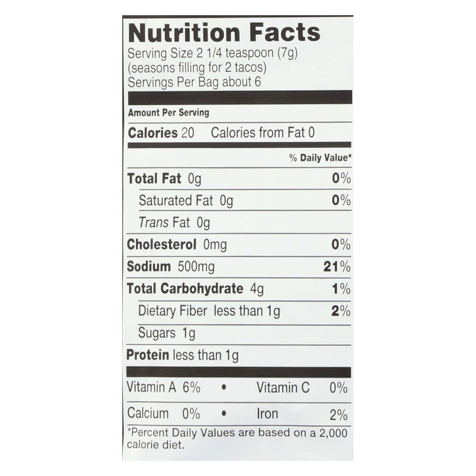 Garden Of Eatin' - Seasoning Taco - Case of 12-1.4 OZ - Image 2