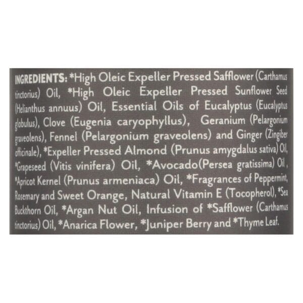 Soothing Touch Bath Body and Massage Oil - Organic - Ayurveda - Peppermint Rosemary - Muscle Comfort - 4 oz - Image 2