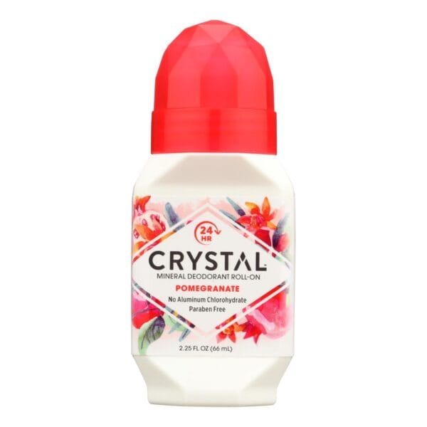 Crystal Essence Mineral Deodorant Roll-On Pomegranate - 2.25 fl oz - Image 2