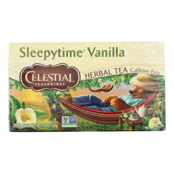 Celestial Seasonings Herbal Tea - Sleepytime Vanilla - Case of 6 - 20 BAG - Image 2