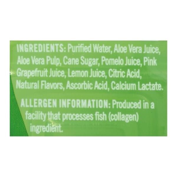 Alo Original Appeal Aloe Vera Juice Drink - Pomelo Lemon and Pink Grapefruit - Case of 12 - 16.9 fl oz. - Image 2