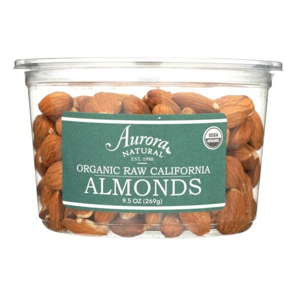 Aurora Natural Products - Organic Raw California Almonds - Case of 12 - 9.5 oz. - Image 3