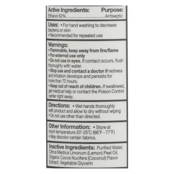 Everyone - Hand Sanitizer Spray - - Cocnut - Dsp - 2 oz - 1 Case