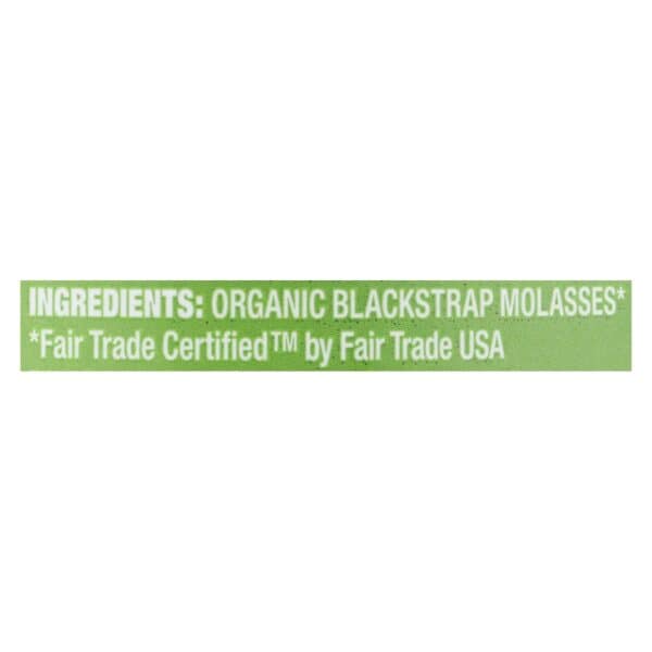 Wholesome Sweeteners Organic Molasses
 - Liquid Sweetener - Case of 12 - 32 oz. - Image 2