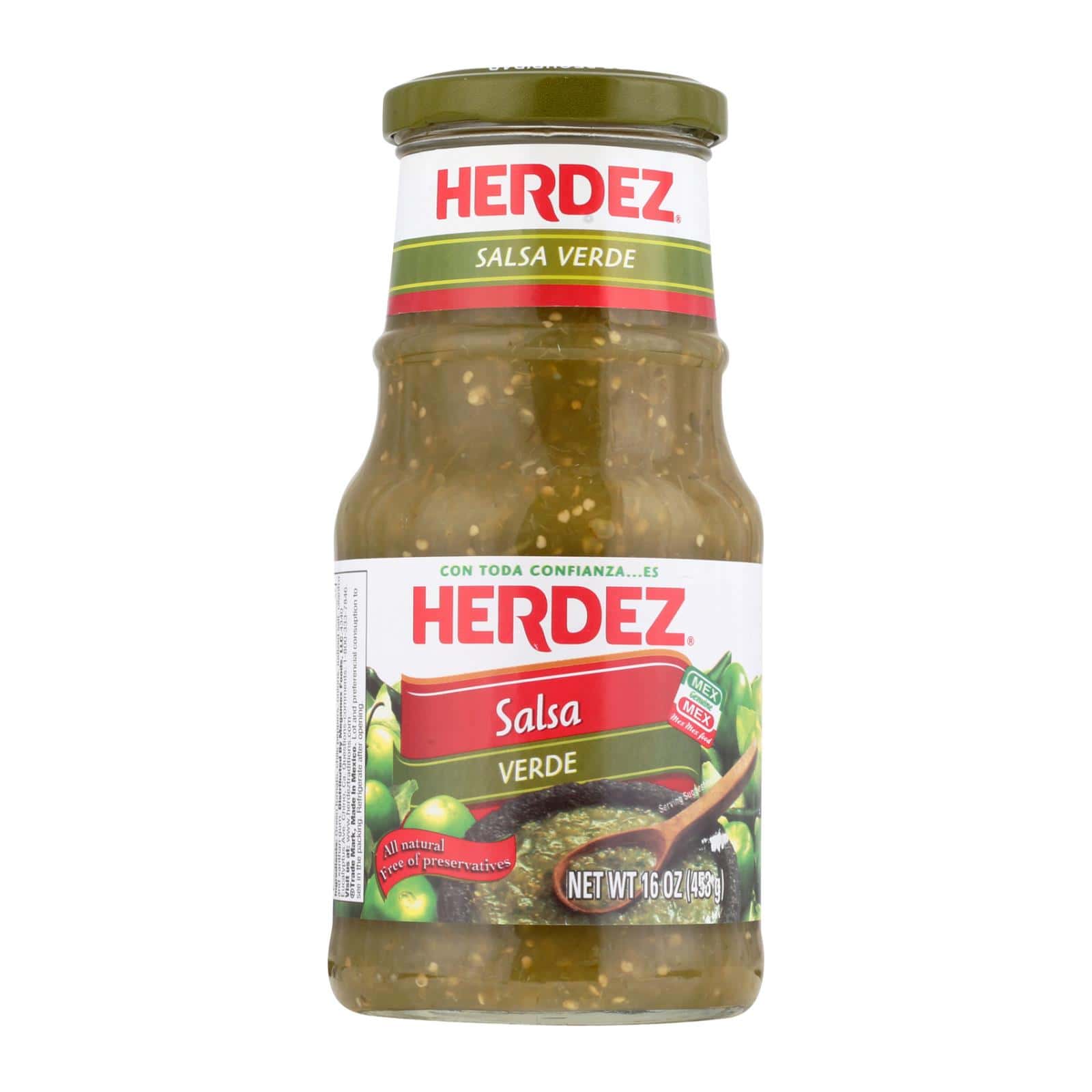 Herdez Salsa - Verde - Case of 12 - 16 oz.