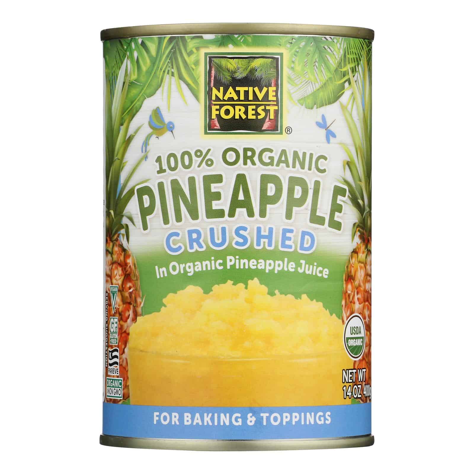 Native Forest Organic Pineapple - Crushed - Case of 6 - 14 oz. - Image 2