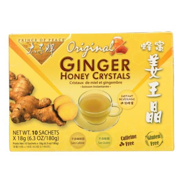 Prince of Peace Ginger Honey Crystals - 10 Tea Bags - Image 3