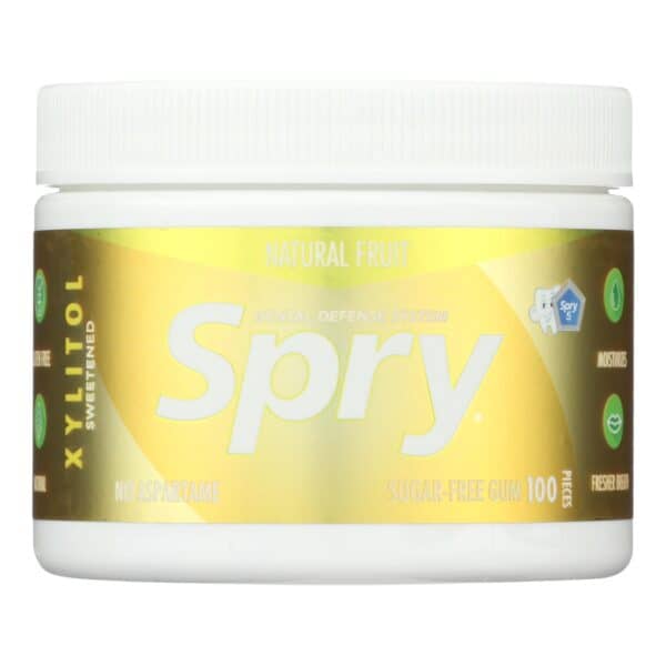 Spry Chewing Gum - Fresh Fruit - 100 Count