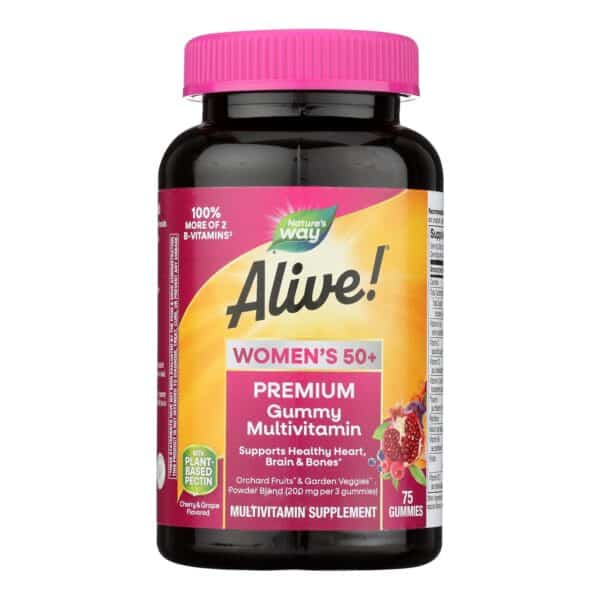 Nature's Way - Alive! Women's Multi-Vitamin Gummies - 50 Plus - 75 Gummies