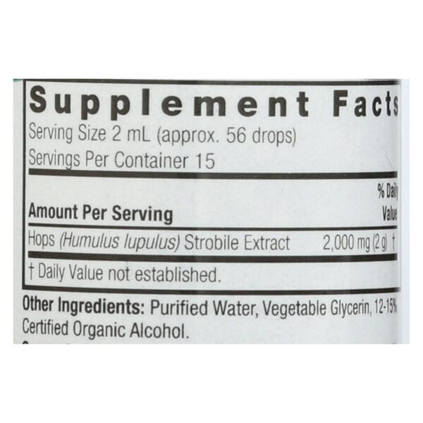 Nature's Answer - Hops Strobile Extract - 1 fl oz - Image 3