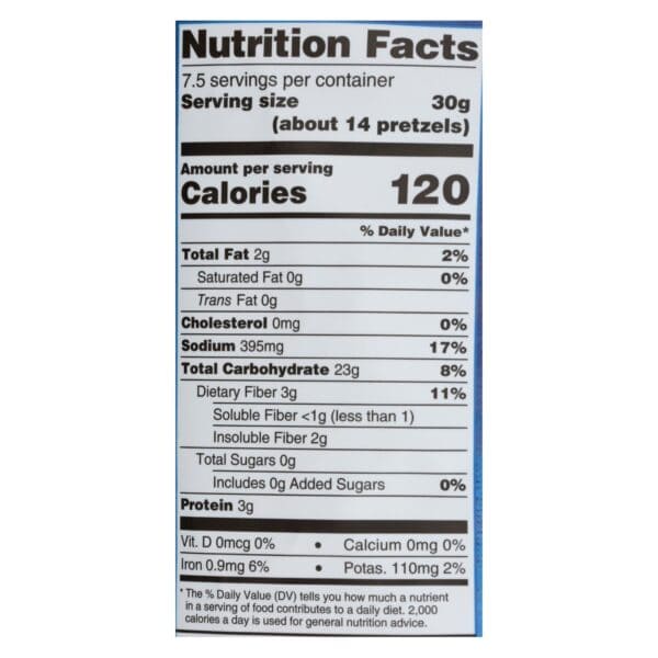 Unique Pretzels - Sprouted Shells - Original Sea Salt - Case of 12 - 8 oz.
