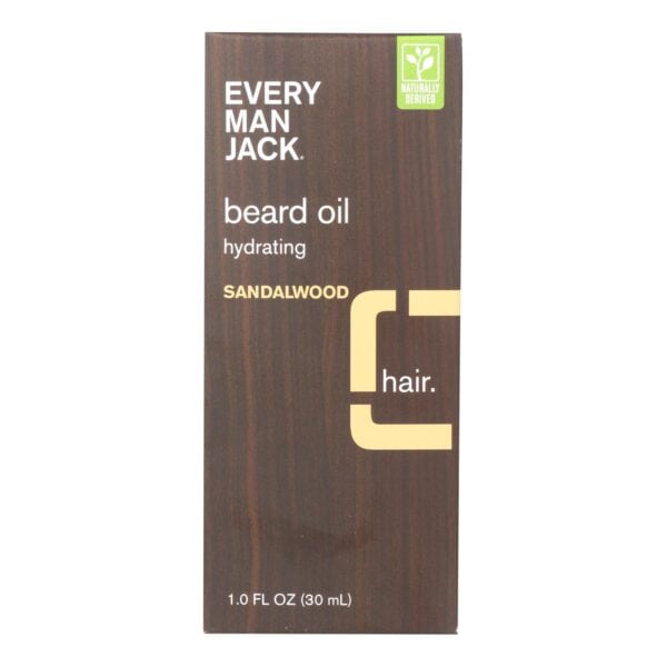 Every Man Jack Beard Oil - Sandalwood - 1 oz. - Image 2