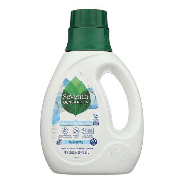 Seventh Generation - Liquid Laundry Free And Clear - Case of 6-45 FZ