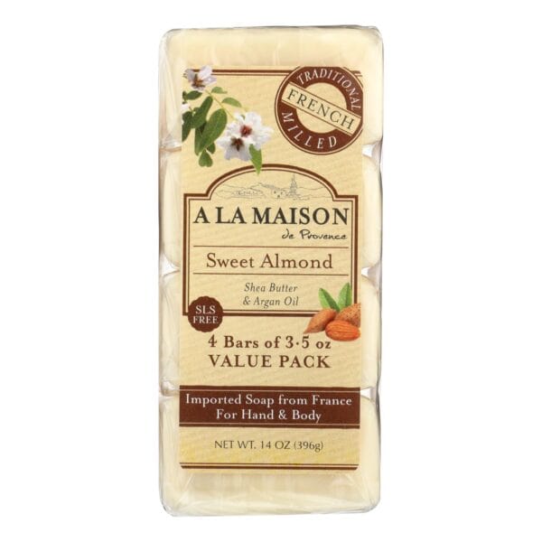 A La Maison - Bar Soap - Sweet Almond - 4/3.5 Oz - Image 2