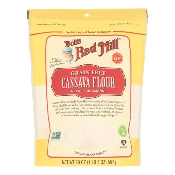 Bob's Red Mill Grain Free Cassava Flour - Case of 4 - 20 OZ