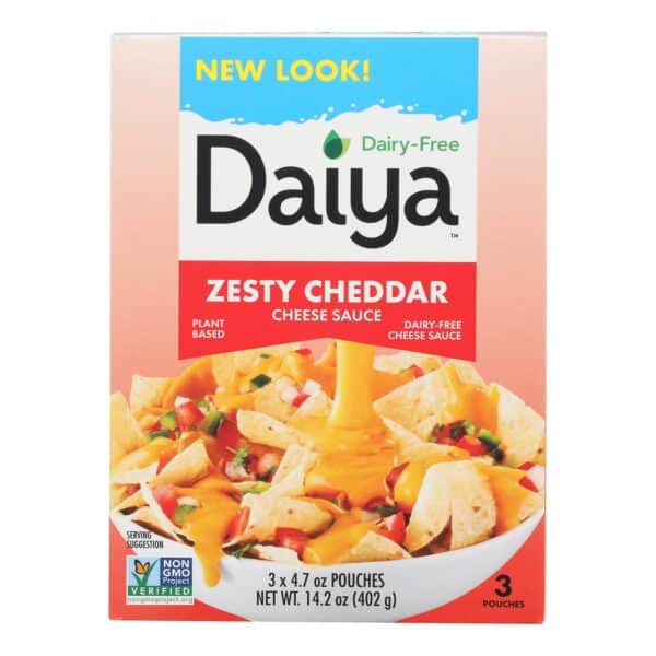 Daiya Deluxe Cheeze Sauce, Zesty Cheddar Style - Case of 8 - 14.2 OZ