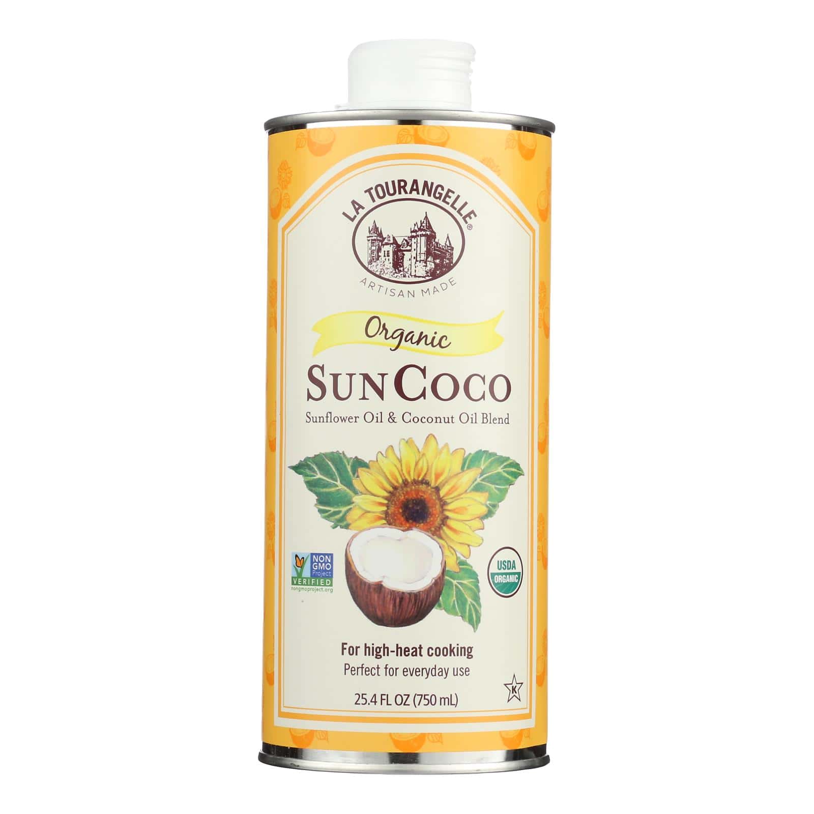 La Tourangelle Sun Coco Oil - Case of 6 - 25.4 Fl oz. - Image 2