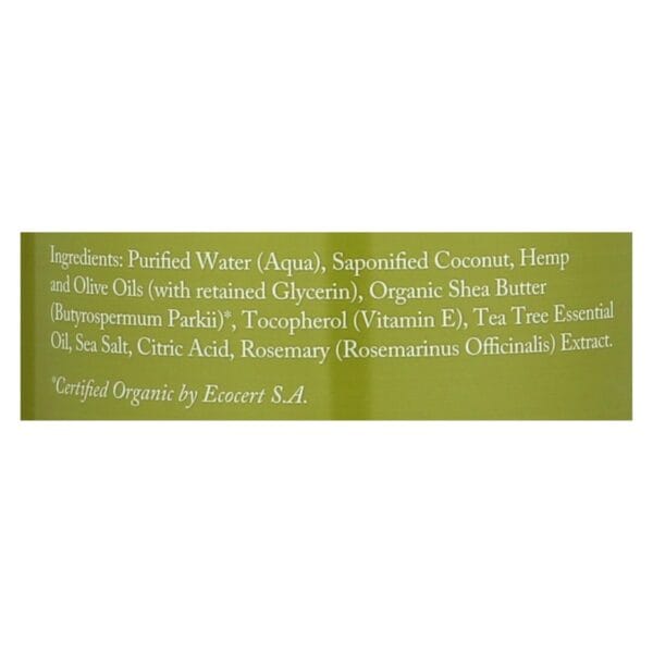 Dr. Woods Shea Vision Pure Castile Soap Tea Tree - 32 fl oz - Image 2