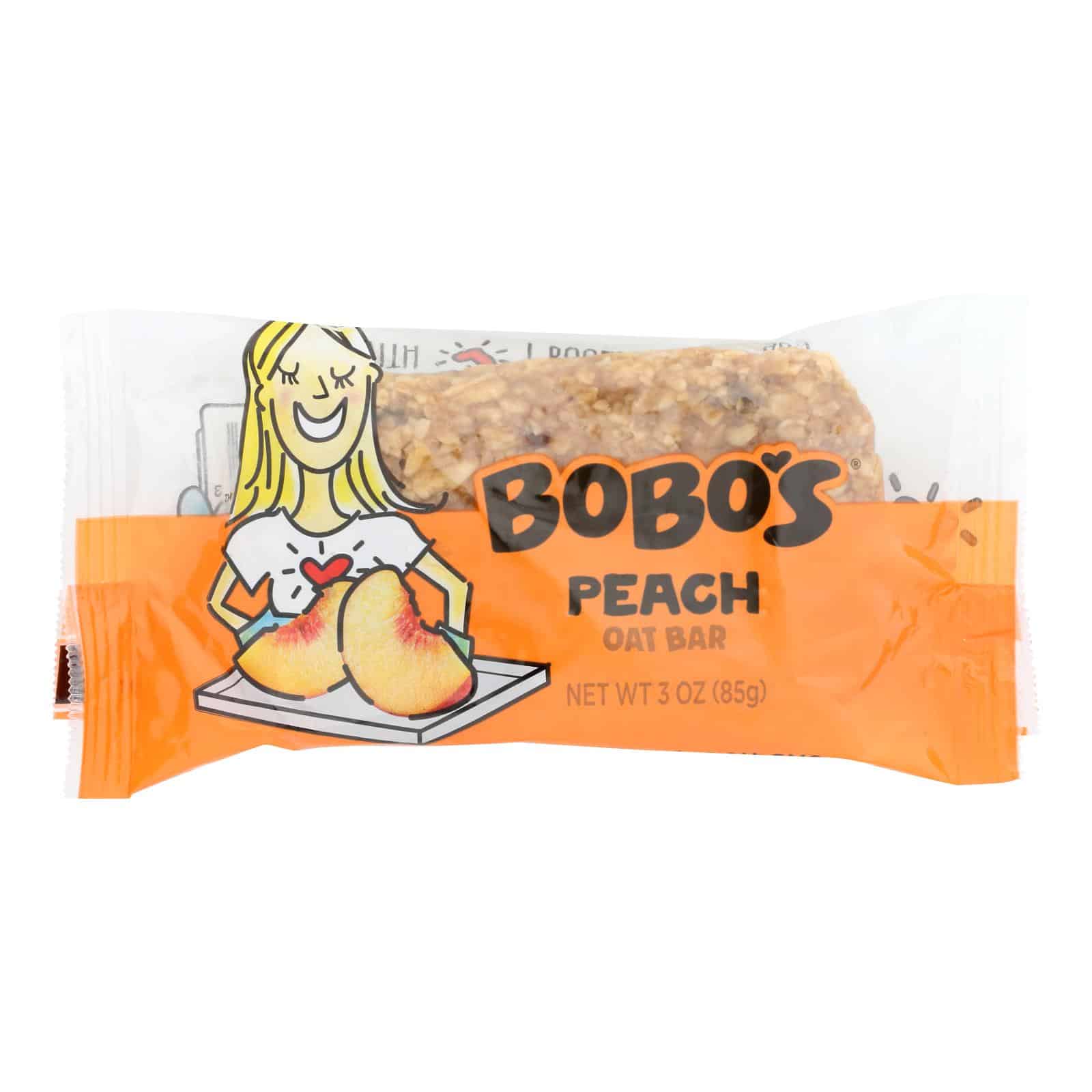 Bobo's Oat Bars - Bars - Peach - Case of 12 - 3 oz. - Image 2