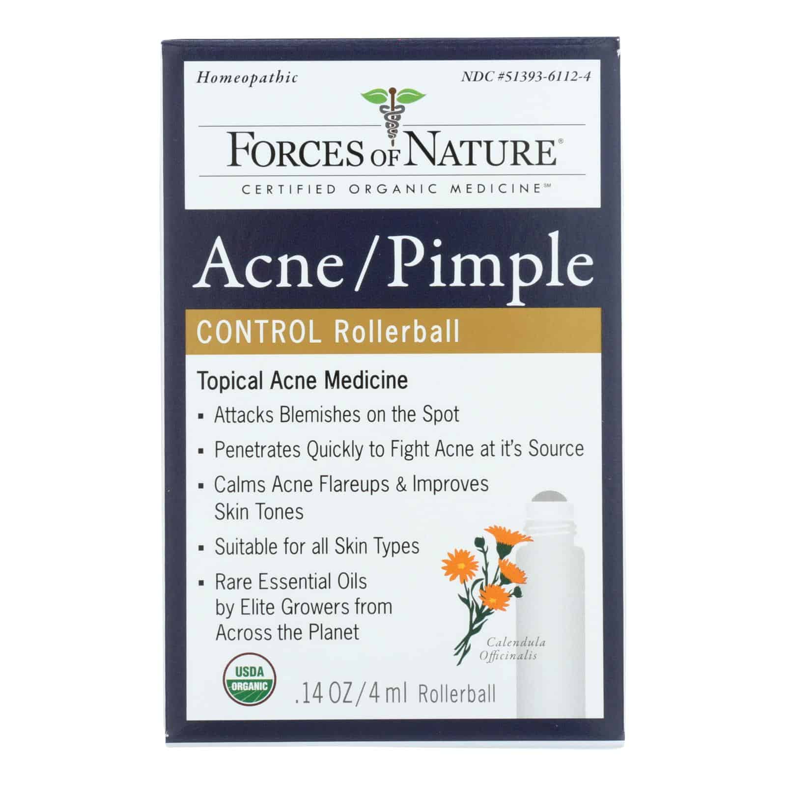 Forces Of Nature Acne/Pimple Rollerball Applicator  - 1 Each - 4 ML - Image 2