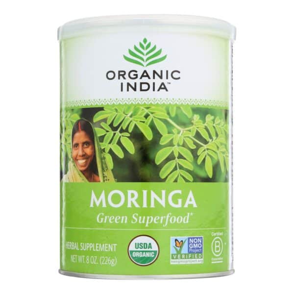 Organic India Organic Moringa Leaf Powder - 8 oz - Image 2