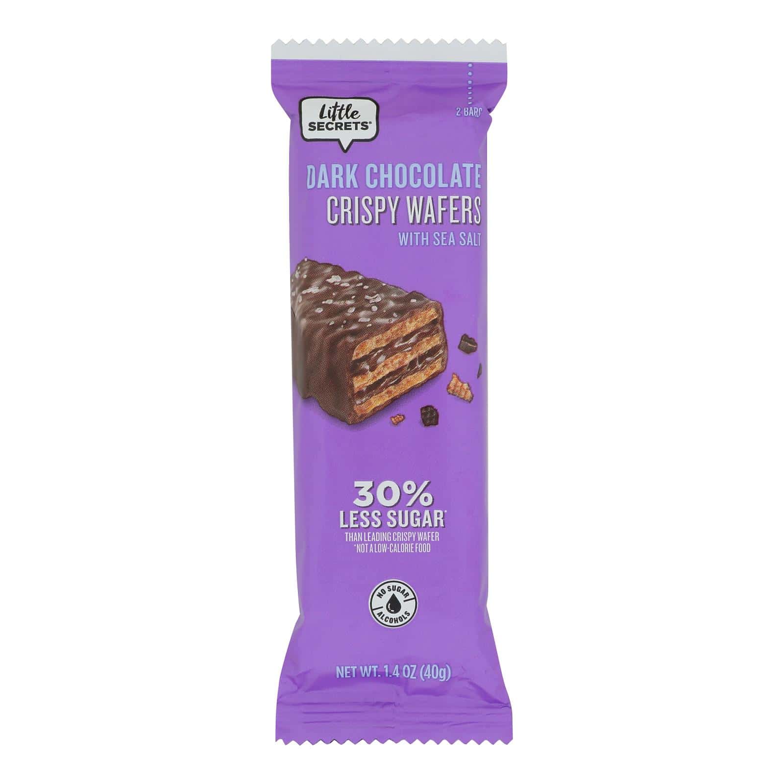 Little Secrets Crispy Wafer - Dark Chocolate With Sea Salt - Case of 12 - 1.4 oz. - Image 2